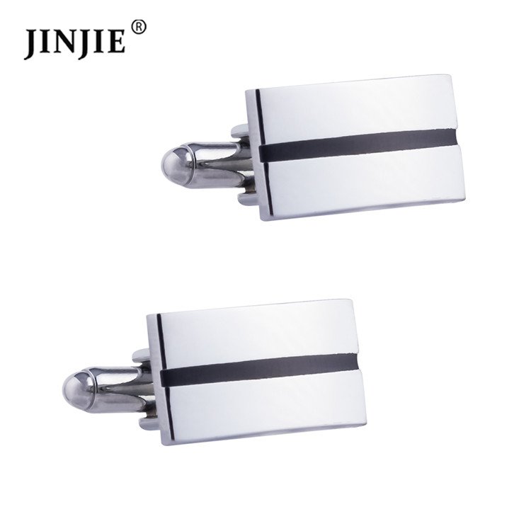 Wholesale mixed stock brushed silver blank square cufflinks for men shirts