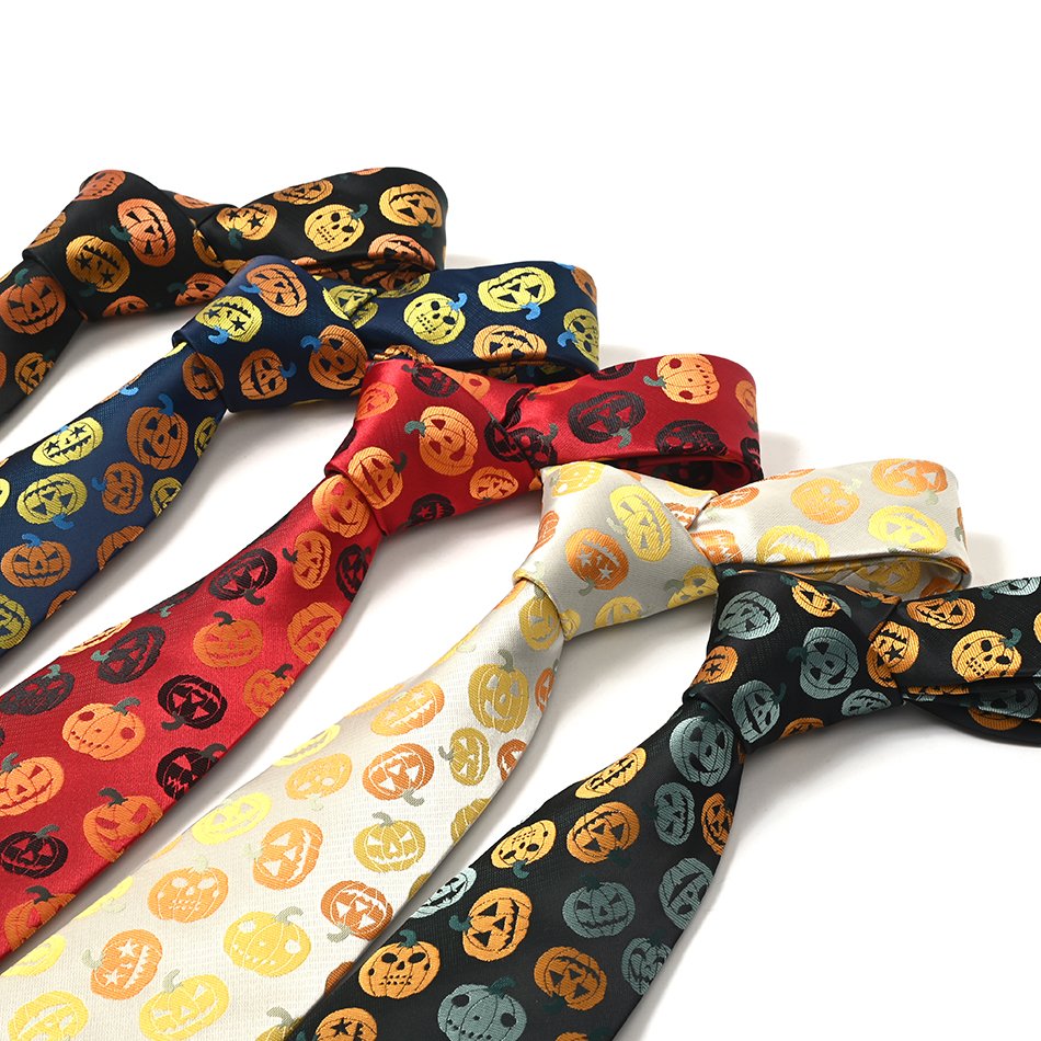 Yili Funny Mens Tie Holiday Season Party Gifts Neckties for Halloween Thanksgiving Christmas