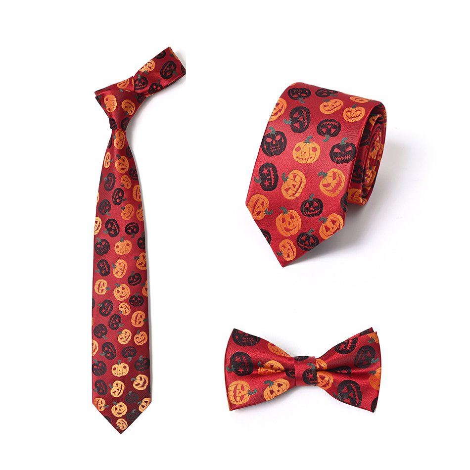 Yili Funny Mens Tie Holiday Season Party Gifts Neckties for Halloween Thanksgiving Christmas