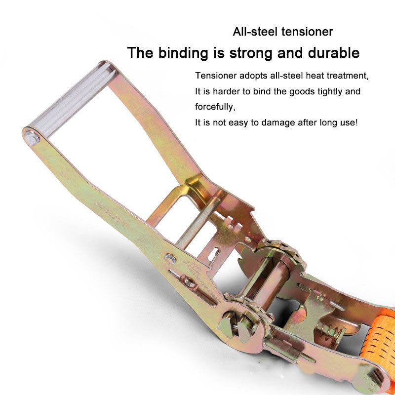 Hot Selling 2" 50mm 2T heavy duty cargo control belt lashing fastening cargo strap down tie down strap