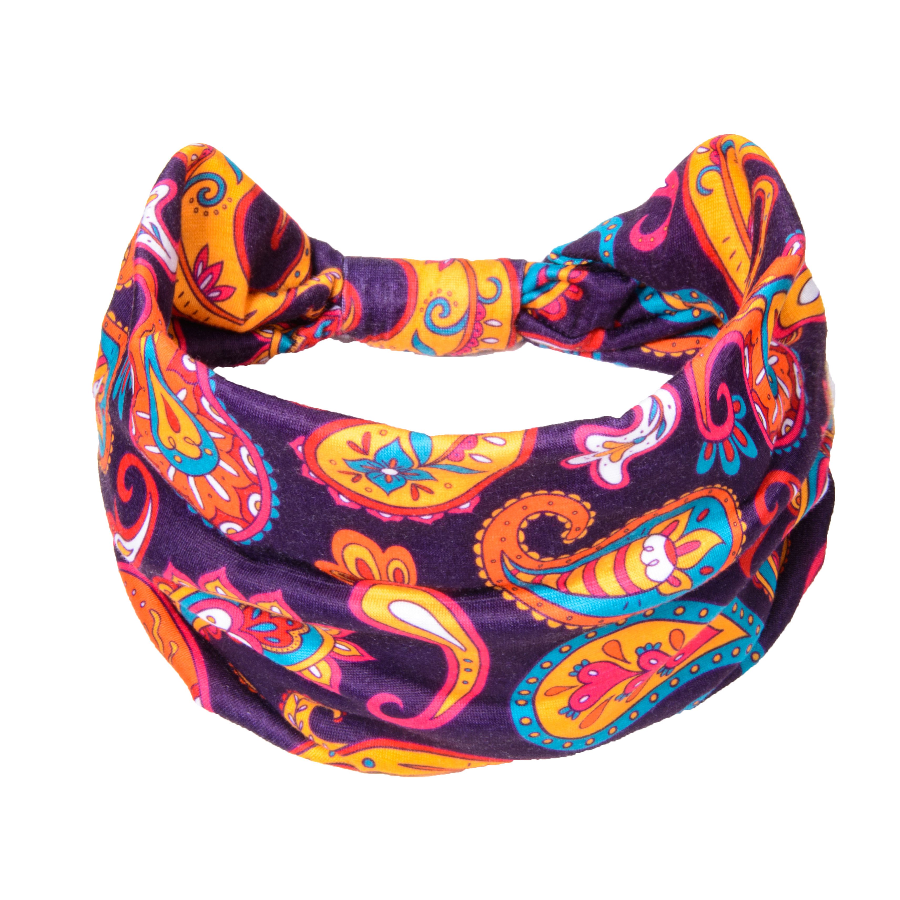 2024 New Custom logo running sport men pink and blue softball beauty gym polyester wide black knot sports headbands