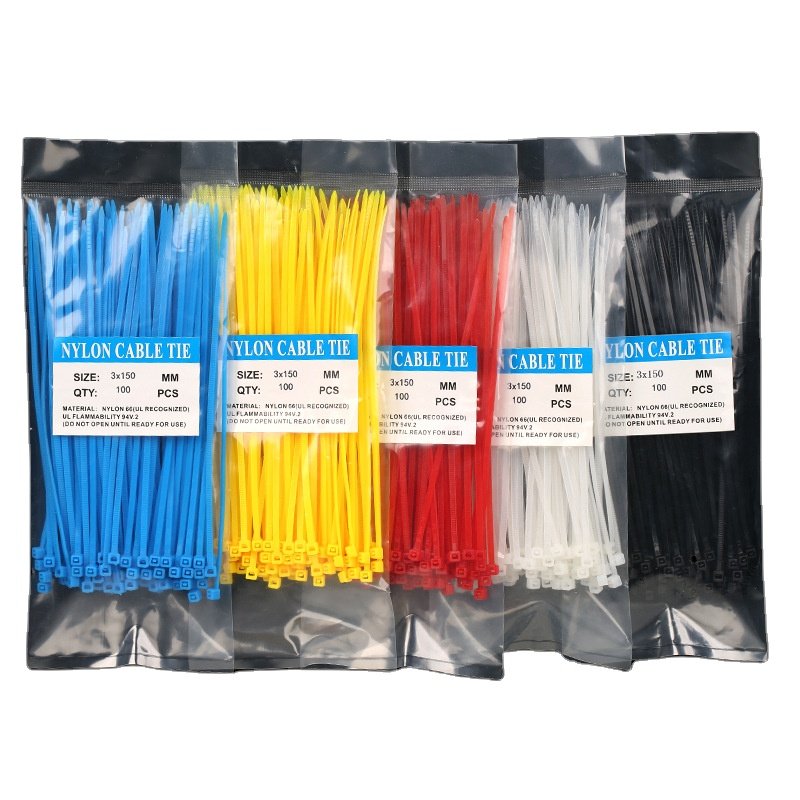 Factory wholesales 2.5mm 3.6mm 4.8mm 7.6mm width self locking nylon cable ties