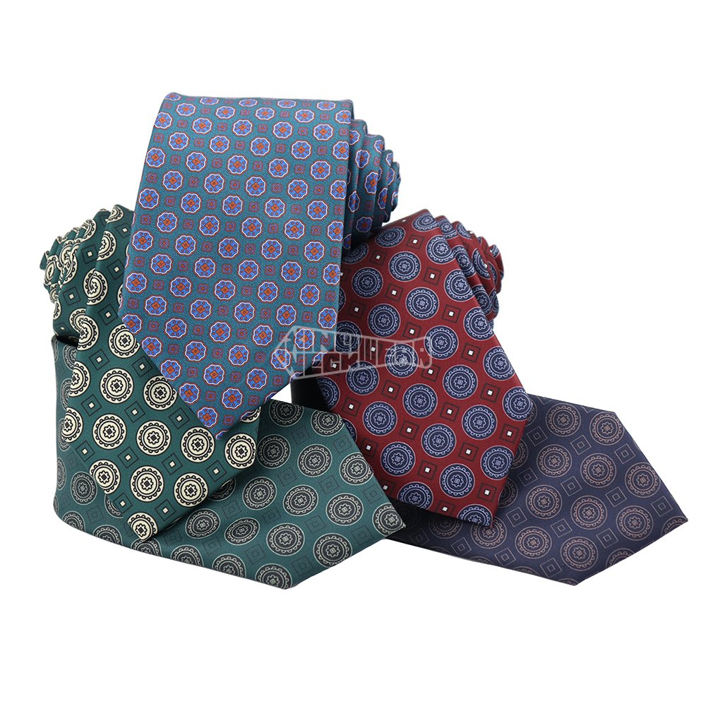 Luxury Business Custom Neck Ties 100 Twill 16 Momi Digital Printing Silk Geometric Accessories Tie