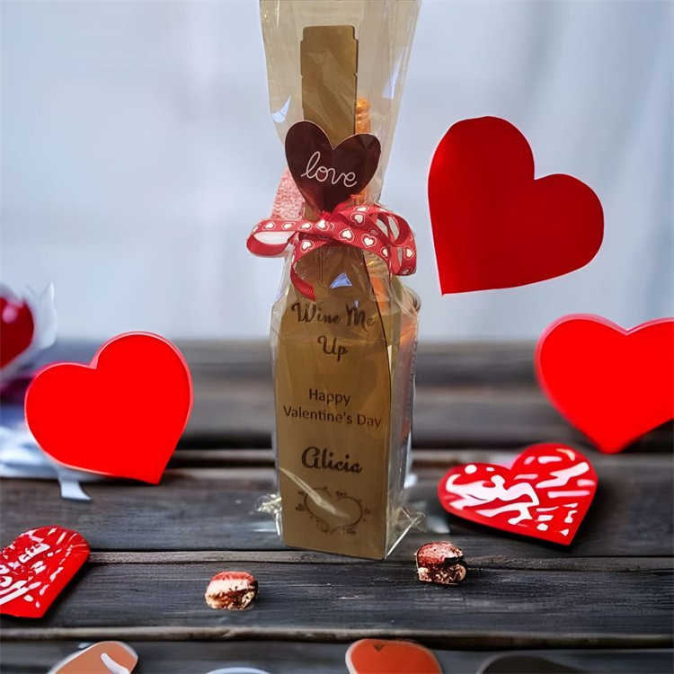 Wholesale 6x18 Inches Plastic Cello Clear Wine Bag Wrap Gift Cellophane Gift Bags with Twist Ties for Wine Bottles