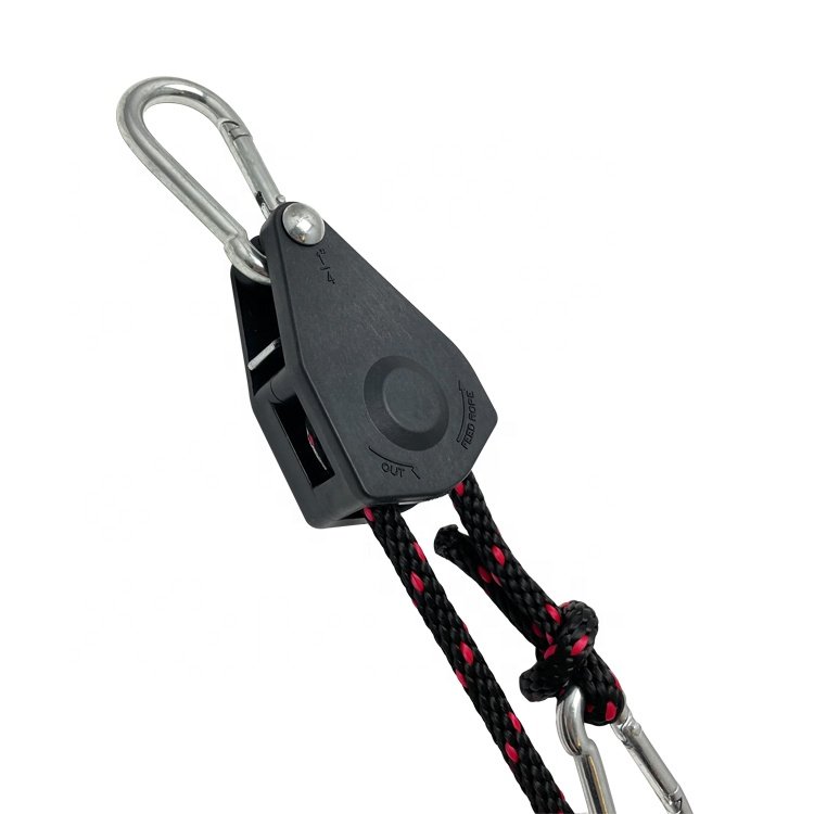 Carabiner Hook 1/4" Rope Lock Tie Down Boat Hanger Rope Ratchets Heavy Duty for Boat