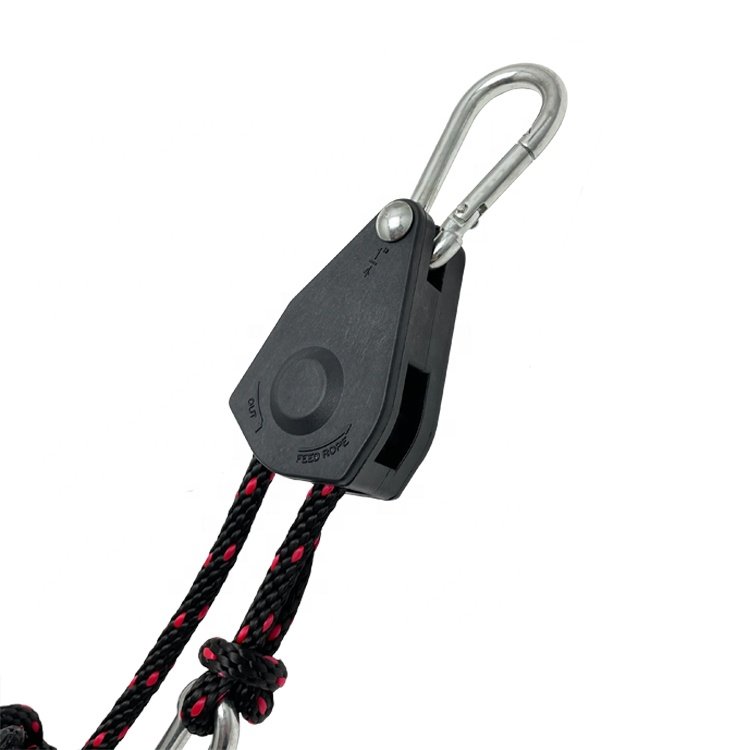 Carabiner Hook 1/4" Rope Lock Tie Down Boat Hanger Rope Ratchets Heavy Duty for Boat