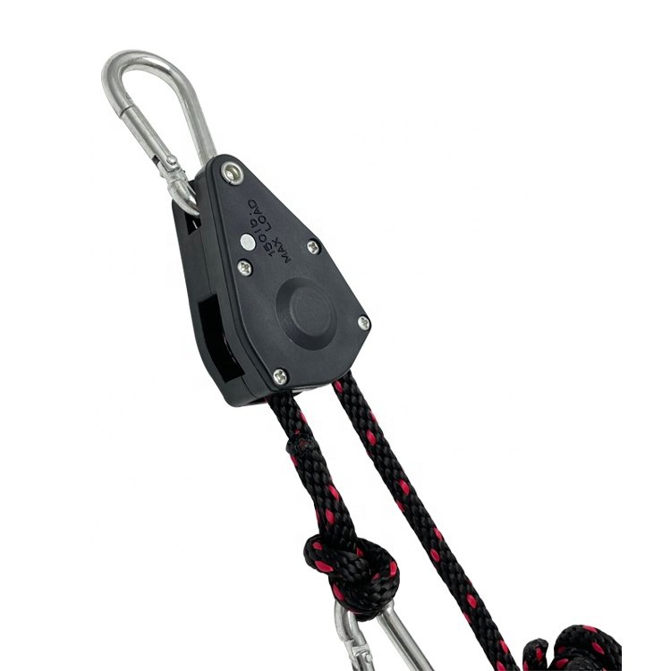 Carabiner Hook 1/4" Rope Lock Tie Down Boat Hanger Rope Ratchets Heavy Duty for Boat