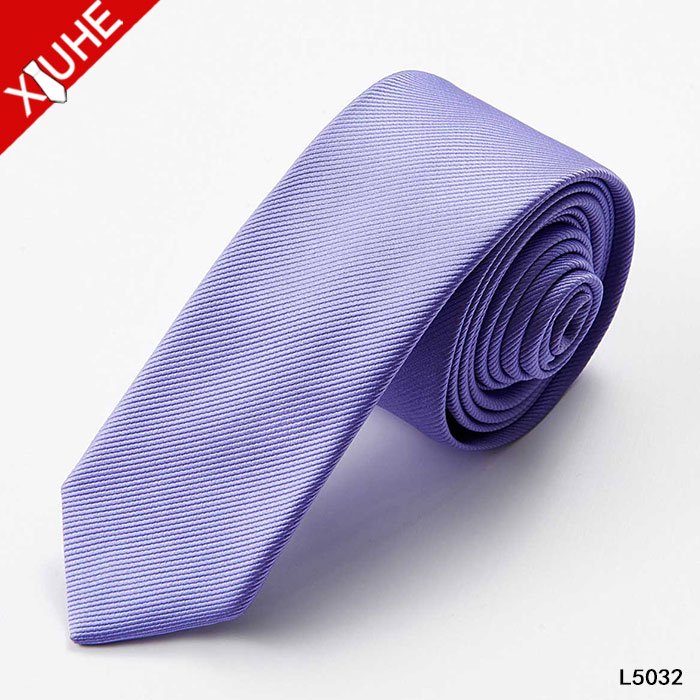 China Supplier Neckwear Wholesale Lower MOQ Cheap 100% Polyester 5CM Skinny Ties For Men