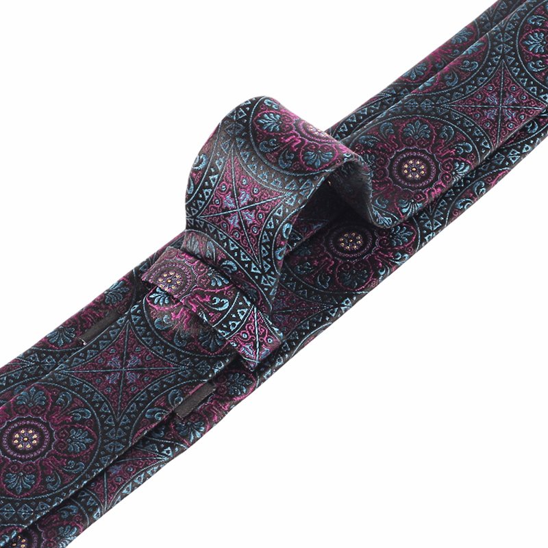 100% Silk Wholesale Flower Ties High Quality Italian Factory Jacquard Fabric Neckties For Men Custom Logo Ties