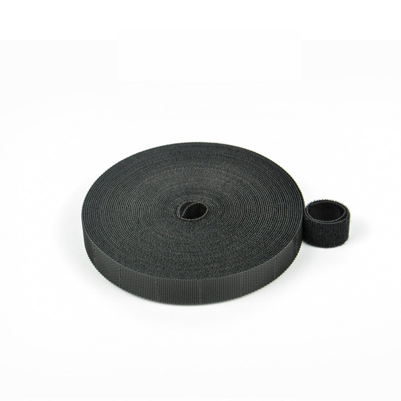 New Pre-cut Hand Tear Style Back To Back Self Adhesive Gripping Double Sided Cable Tie Tape Hook And Loop Adhesive Roll