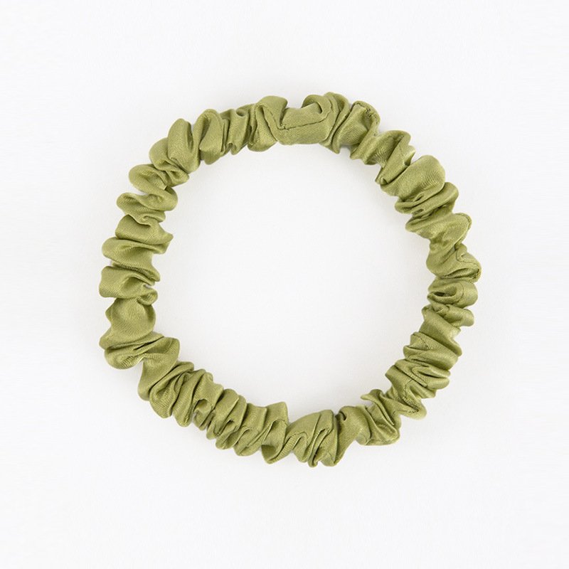 rts women solid color mulberry silk scrunchies hair ties small 1 3.5 cm silk scrunchies with 6A