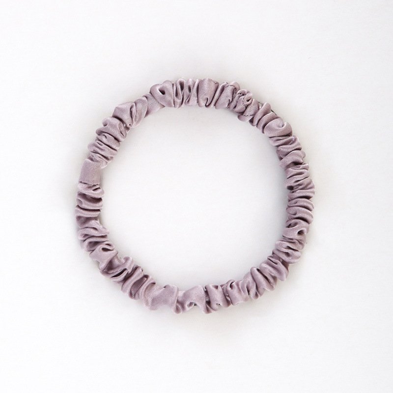 rts women solid color mulberry silk scrunchies hair ties small 1 3.5 cm silk scrunchies with 6A