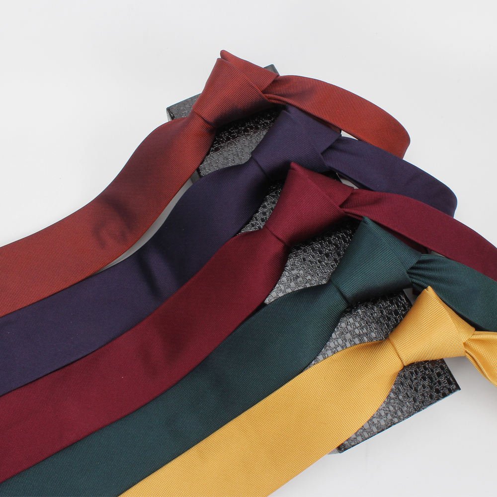 Wholesale 2024 Hot Selling Woven Jacquard Solid Color Tie Low Price Custom Pure Silk Fashion Neckties For Business Men