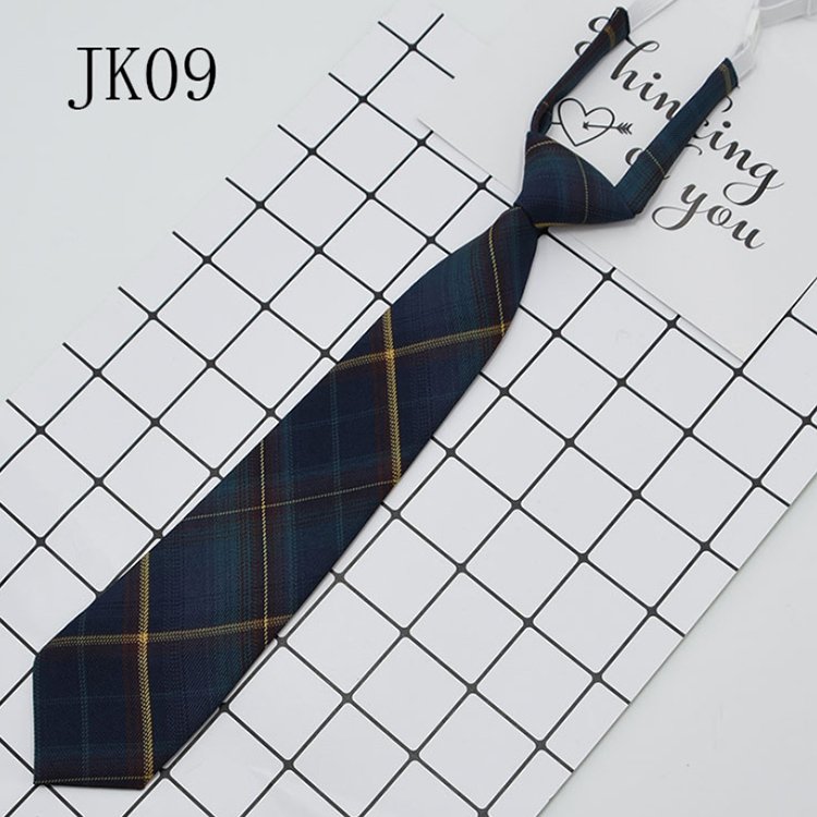 A2145 Japanese In Stock Plaid Tie 36 Color School Uniform Preppy Style Necktie Fashion Polyester Checked Neck Ties