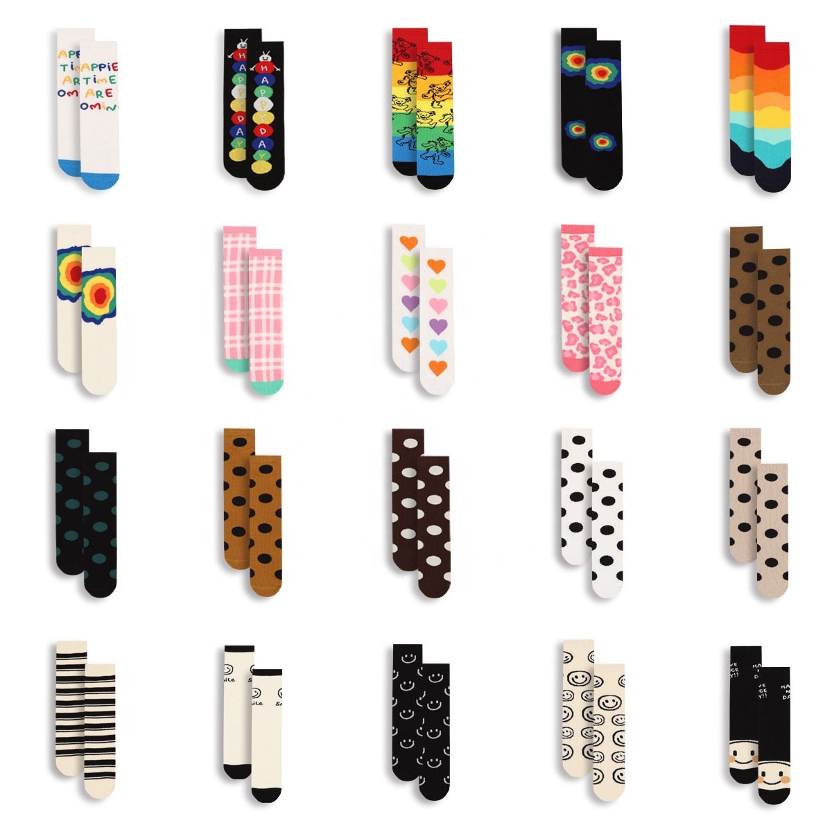 High Quality Custom Logo Comfortable Breathable Cotton Colorful Kids Socks Kids Tie Dye Socks Baseball Socks For Kids