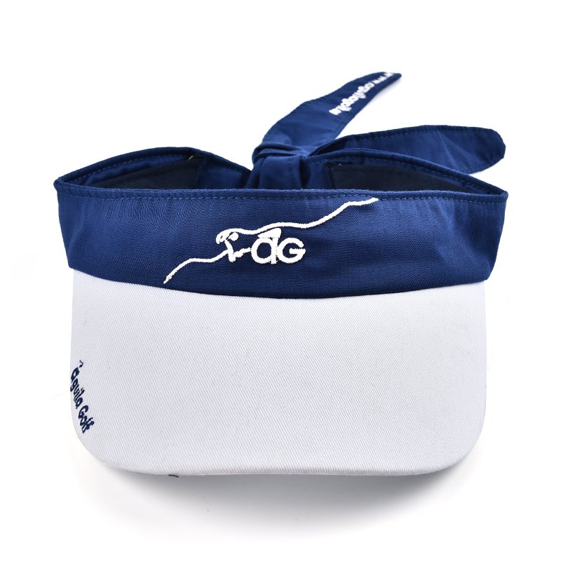 Sun protection adjustable sunshade summer sports embroidery cotton lighted cotton visor cap hat with bow tie