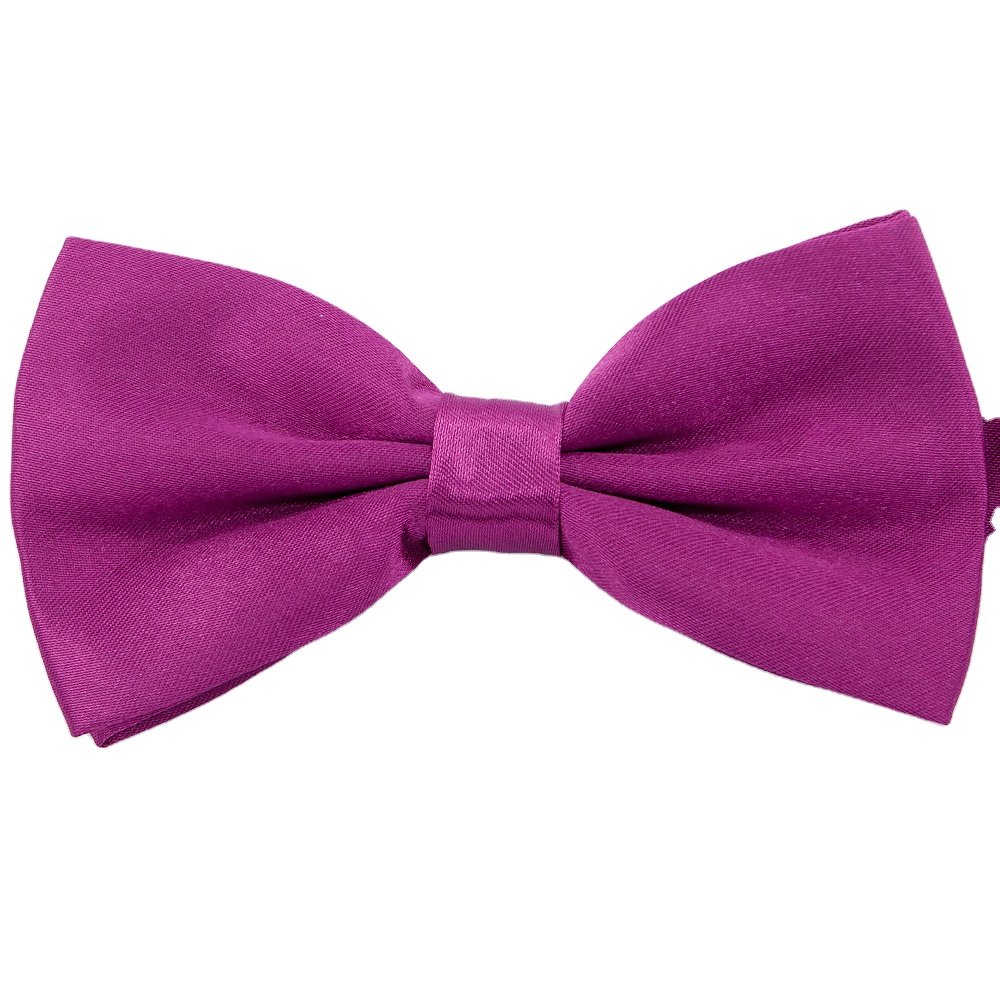 RunLin Handmade Customized Elastic Solid Satin Ribbon Silk Woven Jacquard Fabric Bow Ties for Men