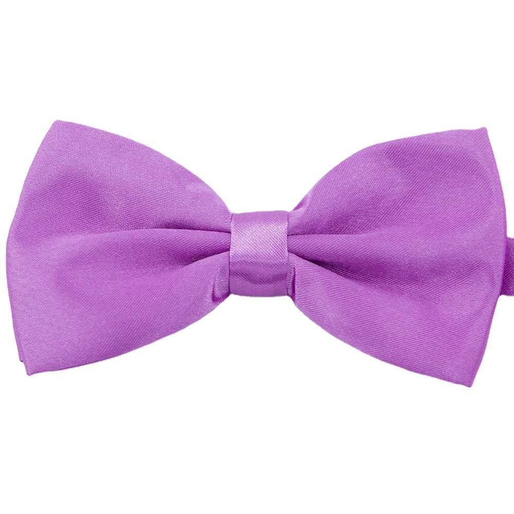 RunLin Handmade Customized Elastic Solid Satin Ribbon Silk Woven Jacquard Fabric Bow Ties for Men