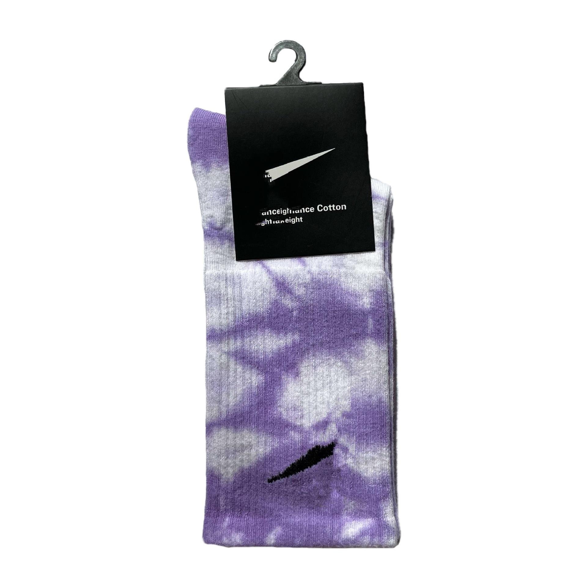 Funny Novelty Fashion Colorful Cool Crazy Skateboard Unisex Tie Dye Crew Socks For Men Women