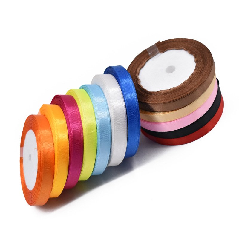 Hanfan Factory Custom Multi-color Polyester Ribbon Clothing Gift Box Packaging Hand Tie Bow Ribbon