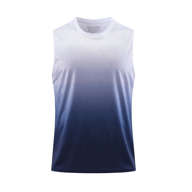 Summer USA Size S -3XL Sleeveless Sportswear Tie Dye Shirt Running Vest Men's Tank Tops