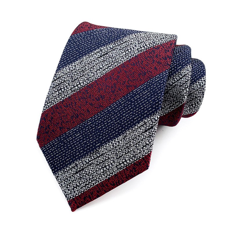 British Gentleman's Classic Men's Tie Necktie Woven Jacquard Neck Ties Striped Suit Tie