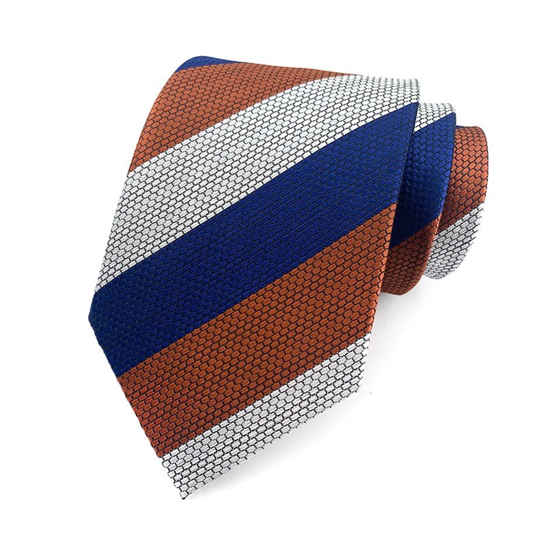 British Gentleman's Classic Men's Tie Necktie Woven Jacquard Neck Ties Striped Suit Tie