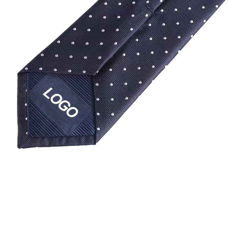 2024 Hot Selling Custom Logo Multicolor Polka Dot Silk Tie Low Price Best Design Business Woven Jacquard Neck Ties For Men
