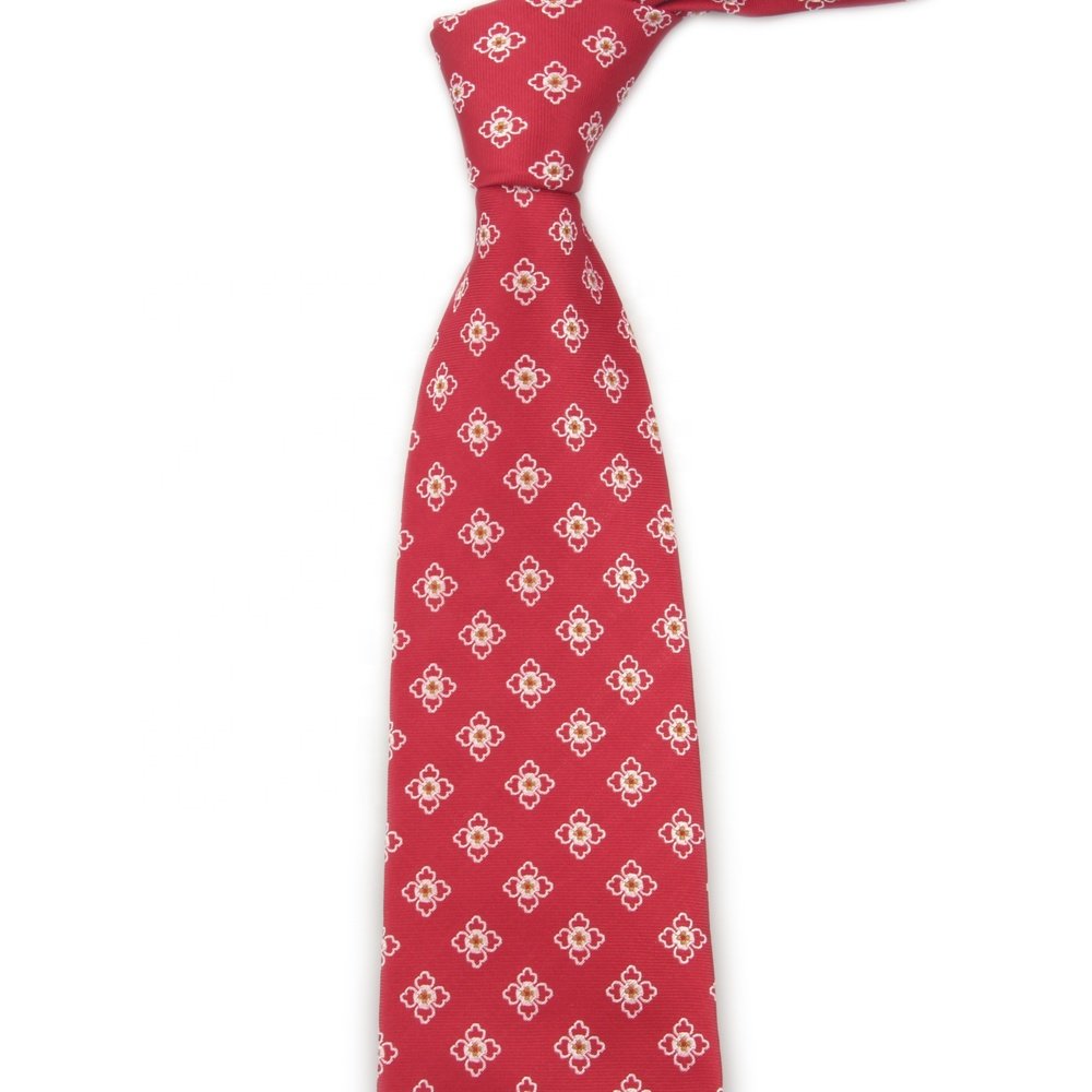 100% Nature Biodegradable Silk Handmade Red Burgundy Ties
