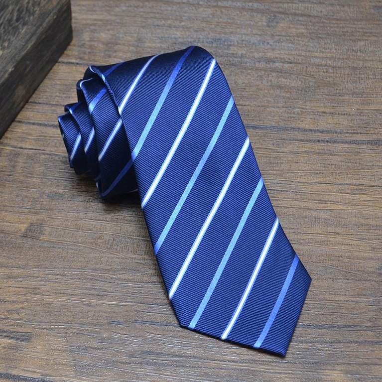 Luxury mulberry silk neckties high quality striped jacquard 8 cm business mens silk ties
