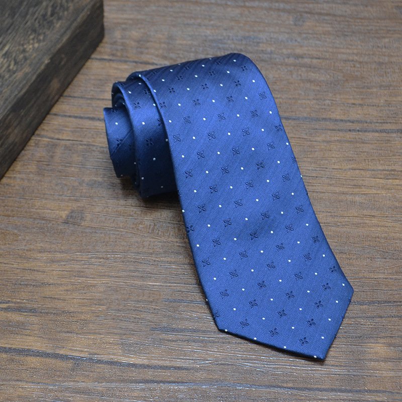Luxury mulberry silk neckties high quality striped jacquard 8 cm business mens silk ties