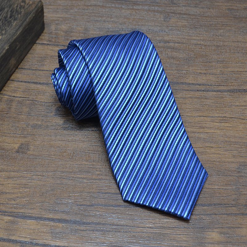 Luxury mulberry silk neckties high quality striped jacquard 8 cm business mens silk ties