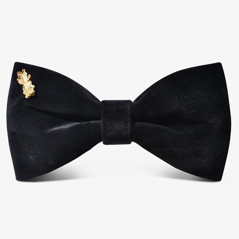 Gentleman's Diamond Pointed Pre-Tied Double Layer Neck Bow Tie for Party Wedding