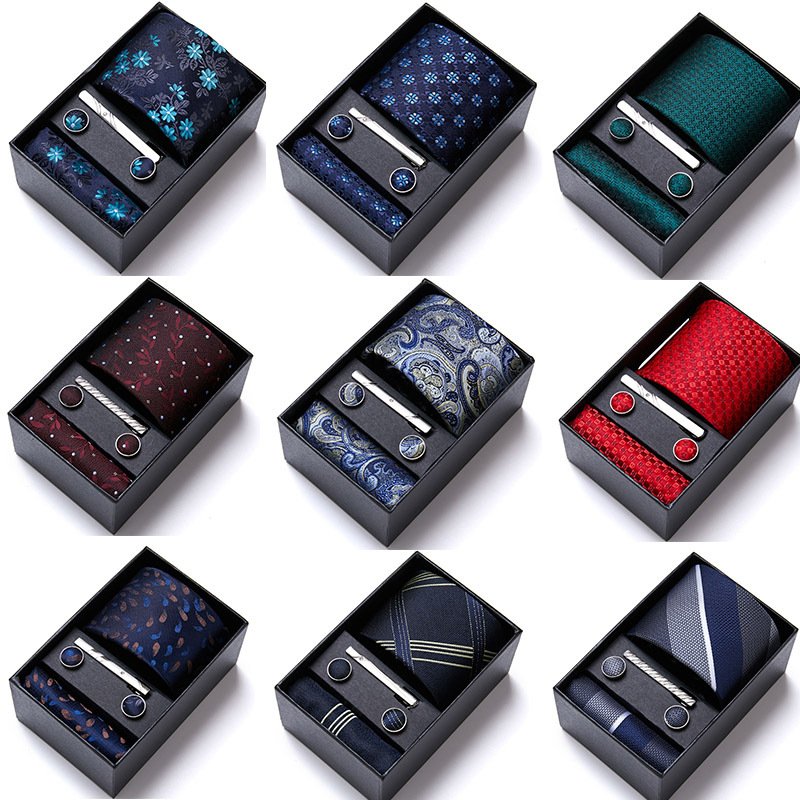 Corporate Personalized Gifts with Logo GIFT FOR MAN corporate promotional Men's Tie Set Gift