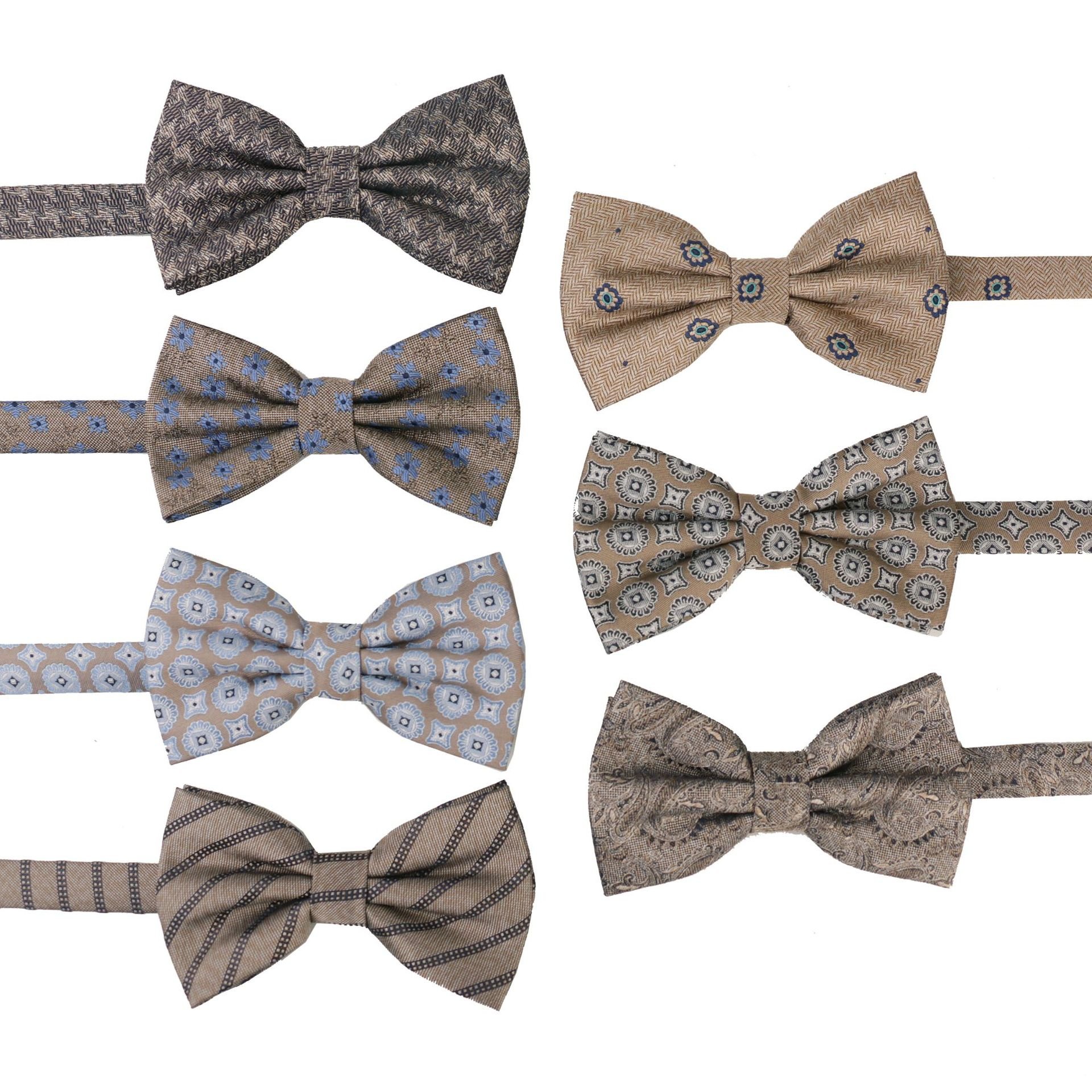 Hot Sale Men's Jacquard Polyester Bowties High Quality Fashionable Accessories Butterfly Casual Business