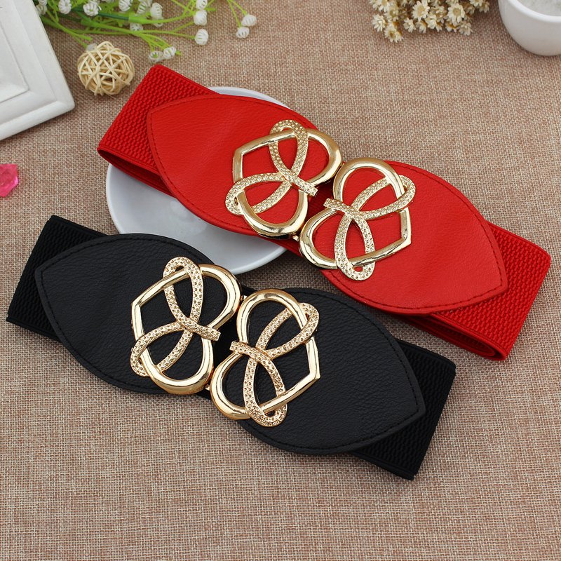Plus size for choosing Skirt Waist Decor Tie Belt Wide Girdle Adornment Jeans Elastic Dress Belts for Women