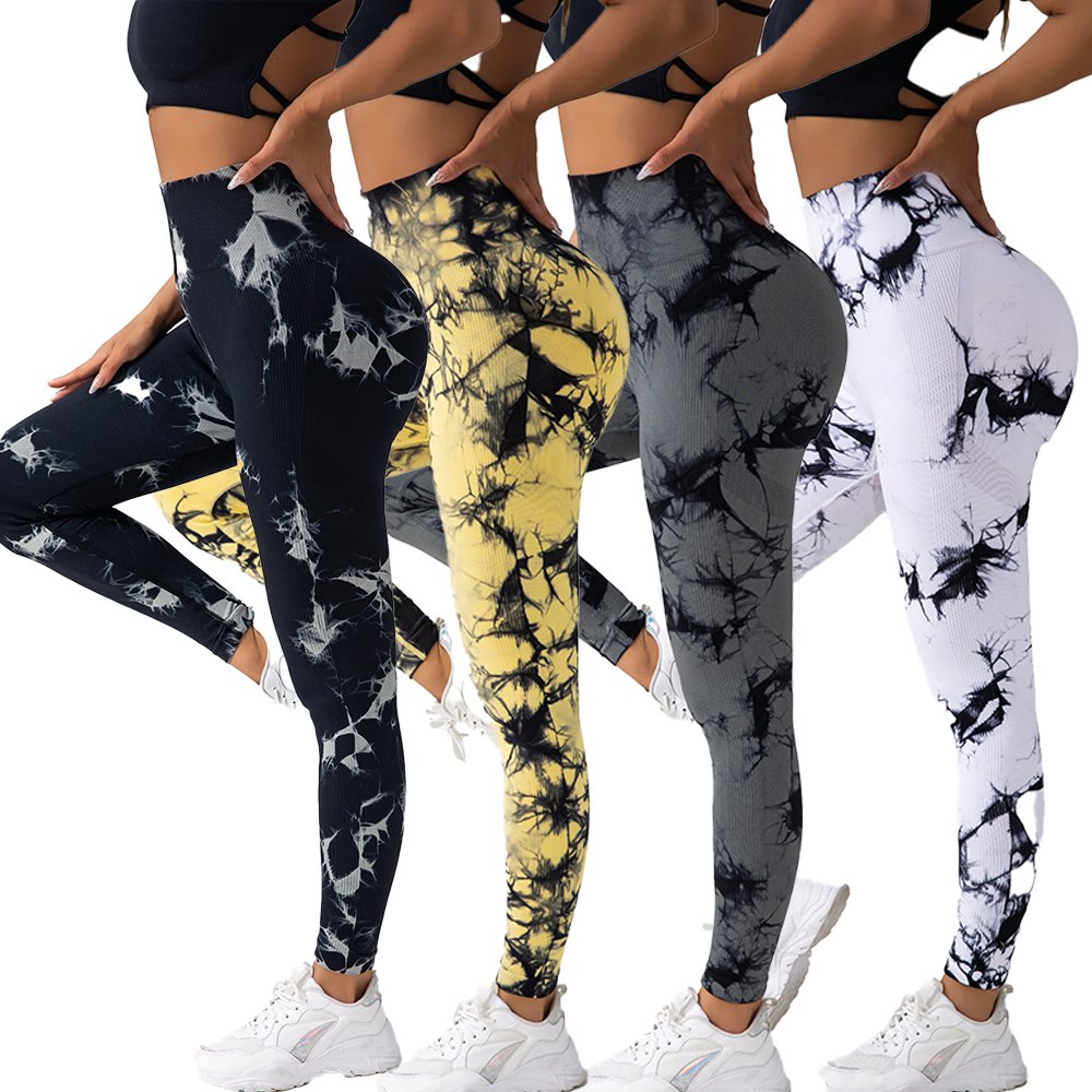 GC Tie-dyed quick-drying fitness pants leggings scrunch sports clothes for woman leggins workout leggings