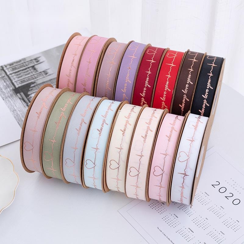 Luxury Fashion Accessories 2.5cm*50Y Hand-Tied Ribbon Bowknot Bows for flower gift wrapping material