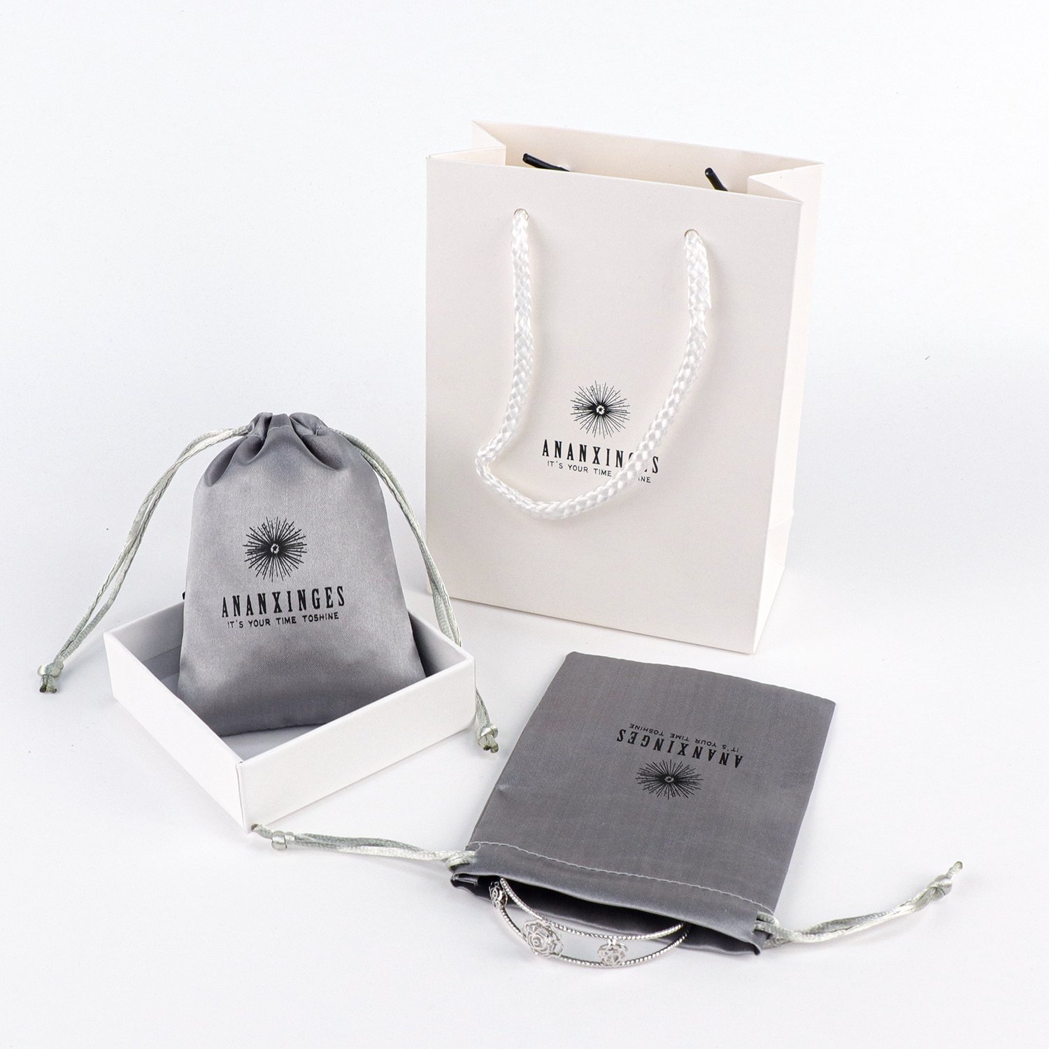 Promotion Small Satin Drawstring Bag For Jewelry Earring Luxury Silk Gift Cosmetic Packing Pouch customize logo