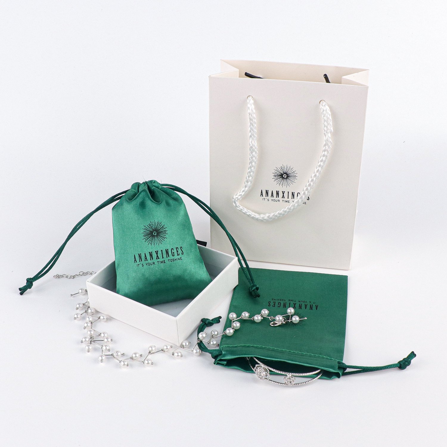 Promotion Small Satin Drawstring Bag For Jewelry Earring Luxury Silk Gift Cosmetic Packing Pouch customize logo