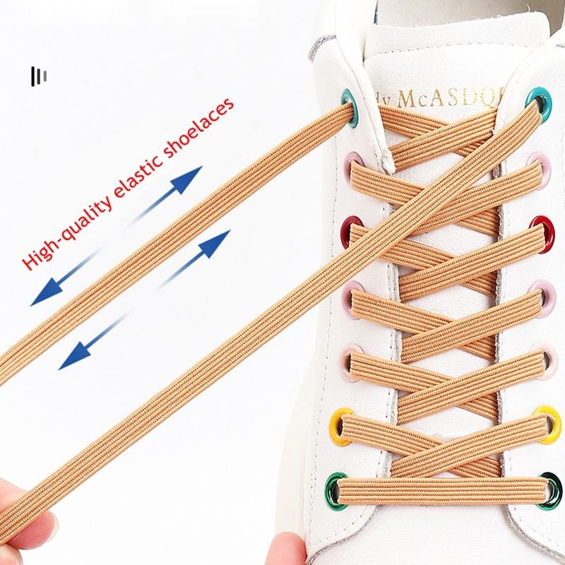Lazy Magnet Metal Tips Quick Laces Multicolor Magnetic Lock Shoelaces Elastic No tie Shoe laces Sneakers Shoe lace