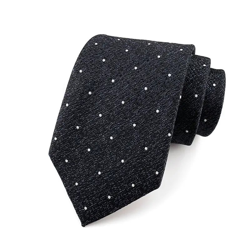 Wholesale High Quality Customized Printed Fashion Trendy Embroidered Polyester Silk Suit Accessories Label Tie For Men