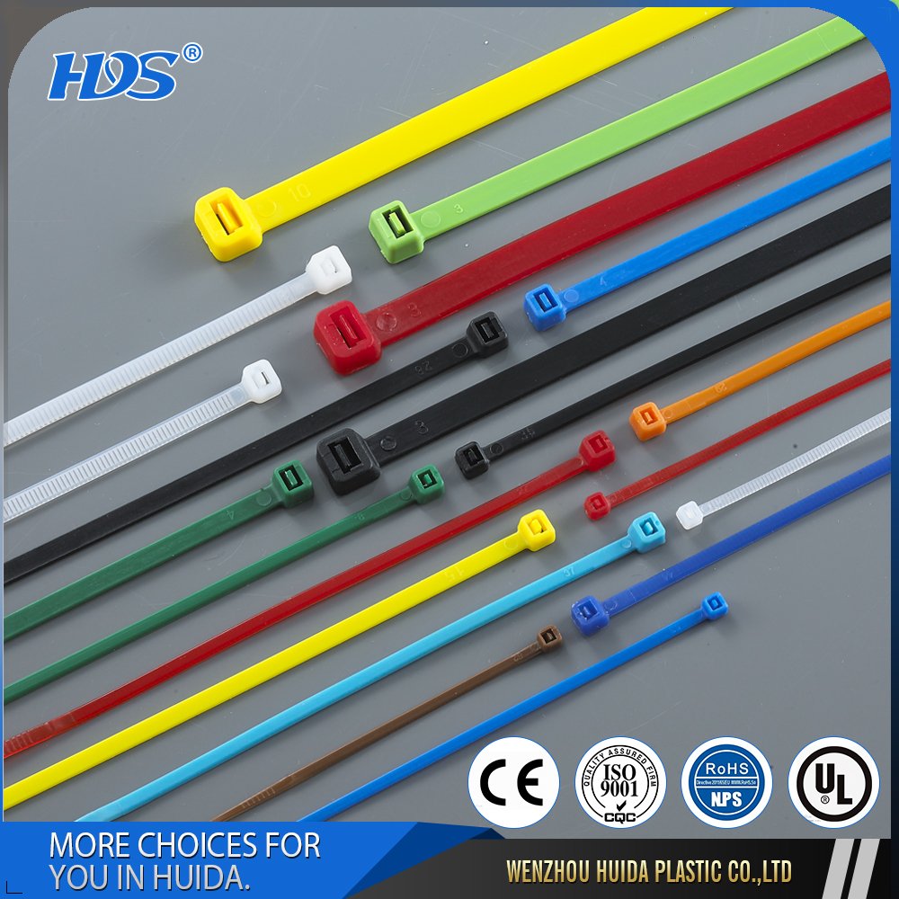 black UV self-locking Plastic PA66 Cable Ties strap tie 4.8*150mm