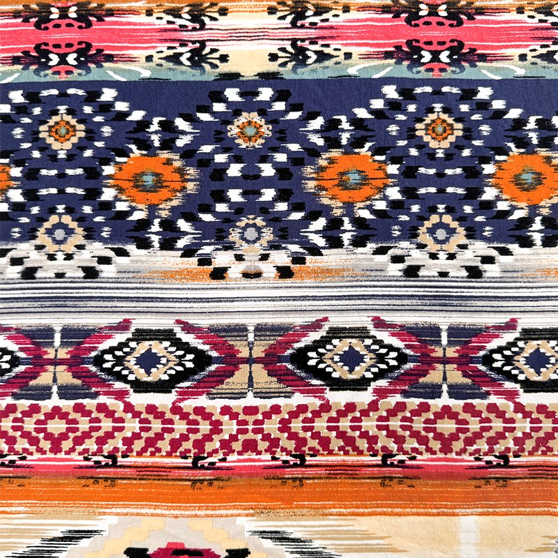 Fabric Factory Customized Design Bohemian Ethnic Pattern Soft Tie-dye Polyester Fabric