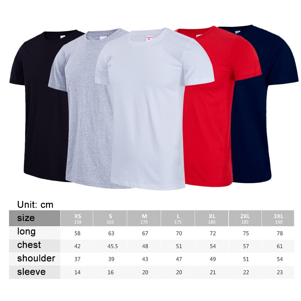 AI-MICH 100% Cotton 200gsm Classic Vintage Customized Logo Low MOQ Blank Crewneck Unisex Shirt Summer Breathable Soft T-shirt