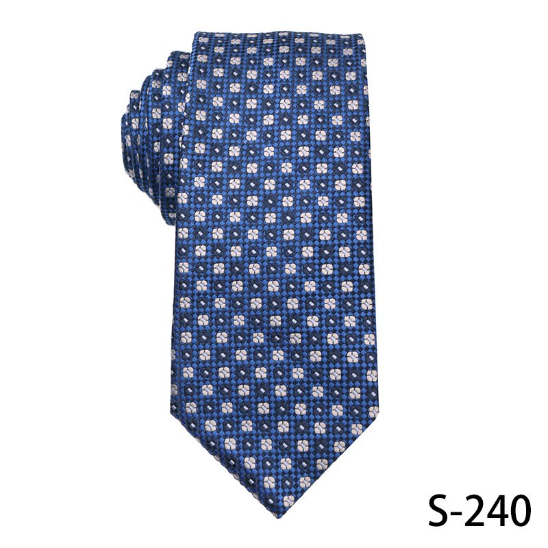 Popular Blue Stripe Necktie Polyester Jacquard Tie Manufacturers Custom Silk Ties Men For Daily Life