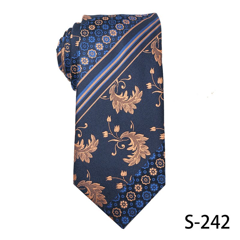 Popular Blue Stripe Necktie Polyester Jacquard Tie Manufacturers Custom Silk Ties Men For Daily Life