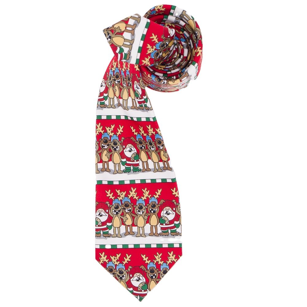 Manxiang Handmade Animal Logo Printing Microfiber Polyester Men's Necktie