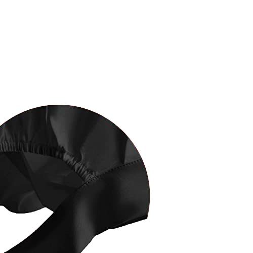 Double Layer silk hair Cover Sleeping Hat Braid Large mulberry silk Bonnet With Elastic Edge Tie