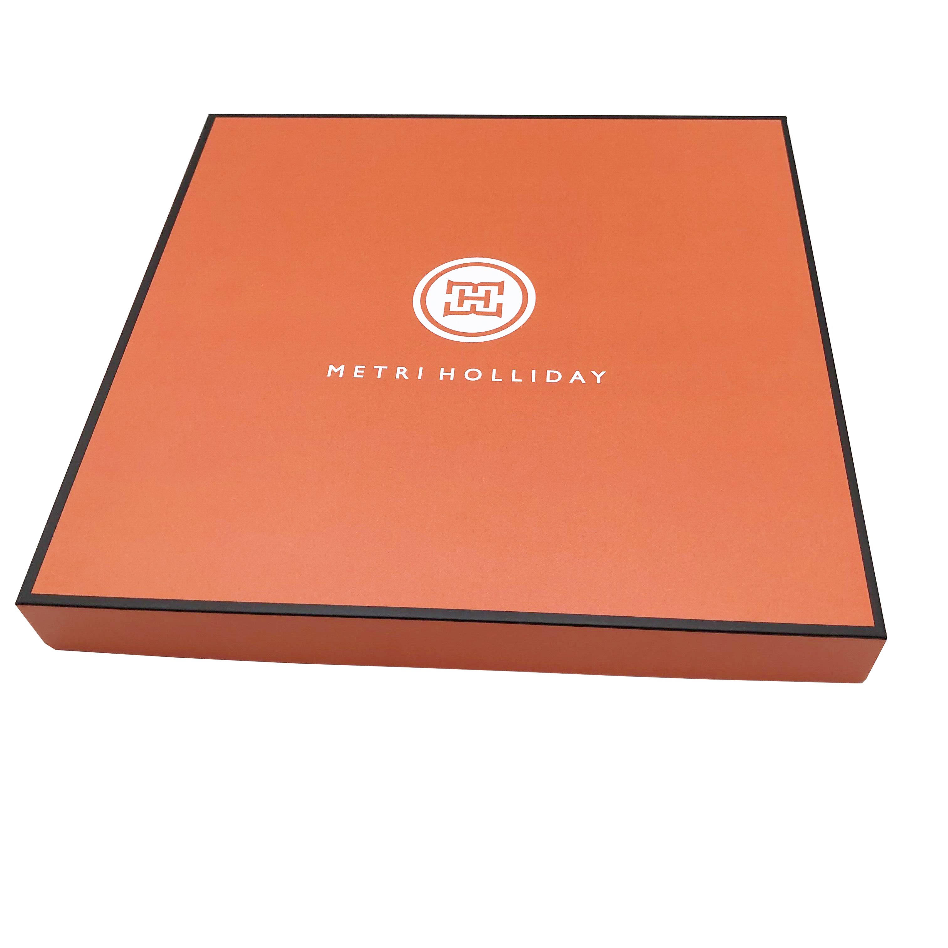 Custom logo high-class silk scarf paper box rigid gift box custom lid and base gift box for clothing packaging